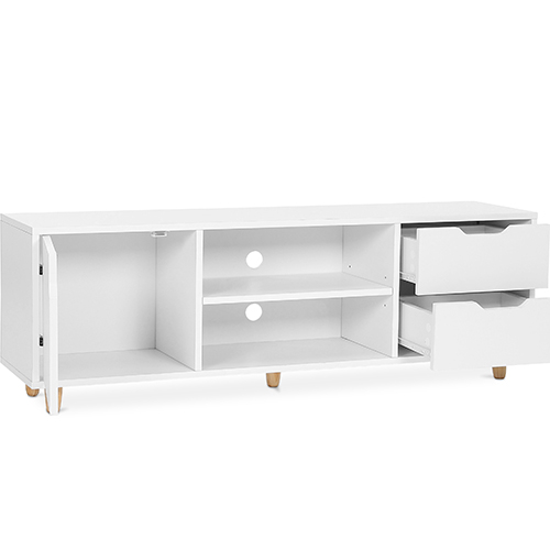 Drewniana szafka TV - Skandynawski Design - Wiam