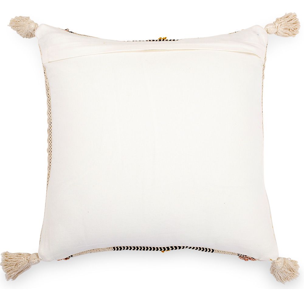 Square Cotton Cushion in Boho Bali Style cover + filling - Lucy