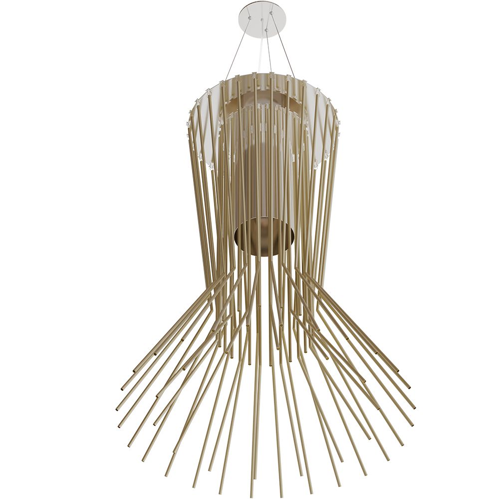 Złota lampa sufitowa - Lampa wisząca z designem - Cosmo